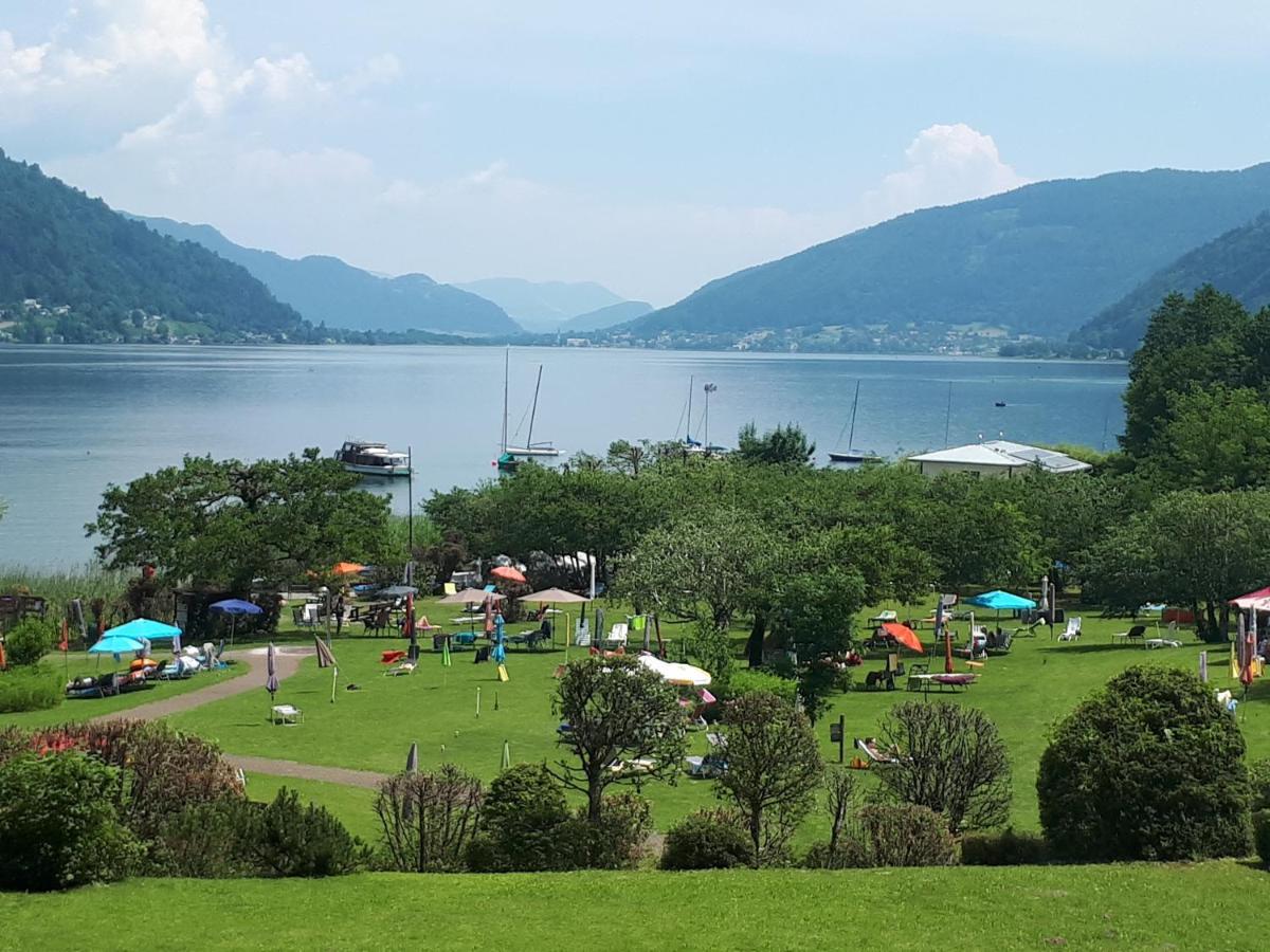 Lb4 Seeblick Appartement Haus Landskron Mit Direktem Seezugang Am Ossiachersee Exteriér fotografie